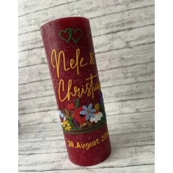 Hochzeitskerze Blumenwiese