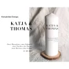 Hochzeitskerze Design Typography - Stumpenkerze