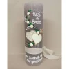 Hochzeitskerze Rustikal Rustica, Vintage-Look, Shabby, Hochzeitkerze, Brautkerze, Liebende Herzen, inkl Wachsbeschriftun