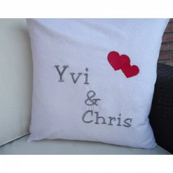 Hochzeitskissen / Kissenbezug / Dekokissen *personalisierbares Kissen* Maße: 40x40cm