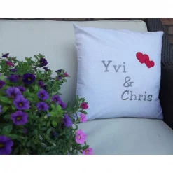 Hochzeitskissen / Kissenbezug / Dekokissen *personalisierbares Kissen* Maße: 40x40cm