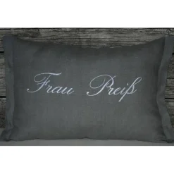 Hochzeitskissen bestickt  - Frau und Herr- personalisierbar  aus Leinen