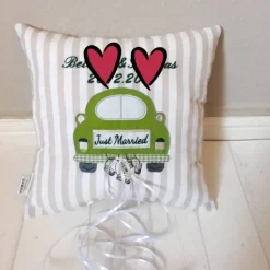 Hochzeitskissen in Wunschfarben, Geldgeschenk zur Hochzeit, Kissen personalisiert, Geschenkidee zur Hochzeit