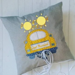 Hochzeitskissen in Wunschfarben, Geldgeschenk zur Hochzeit, Kissen personalisiert, Geschenkidee zur Hochzeit