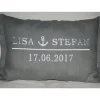 Hochzeitskissen mit  Koordinaten oder Datum  personalisierbar