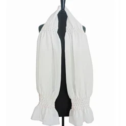 HOCHZEITSSCHAL mit HANDSMOCK farbige Punkte