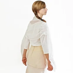 HOCHZEITSSCHAL mit HANDSMOCK farbige Punkte