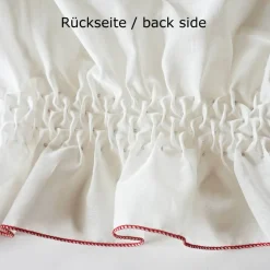 HOCHZEITSSCHAL mit HANDSMOCK + PERLEN Chiffontuch Brauttuch, weiße Stola