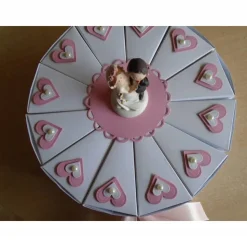 Hochzeitstorte Geldgeschenk zur Hochzeit Schachteltorte Papiertorte Give Away Torte Hochzeitsgeschenk Brautpaar
