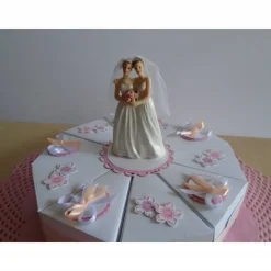 Hochzeitstorte Geldgeschenk zur Frauenhochzeit Frauen Lesben Schachteltorte Lesbisch Papiertorte Torte Hochzeitsgeschenk