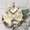 Hochzeitstorte Geldgeschenk 3-stöckig BRAUN-CREME