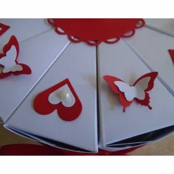 Hochzeitstorte Geldgeschenk zur Hochzeit Schachteltorte Papiertorte Give Away Torte Hochzeitsgeschenk Brautpaar Geschenk