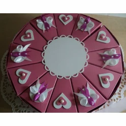 Hochzeitstorte Geldgeschenk zur Hochzeit Schachteltorte Papiertorte give Away Torte Hochzeitsgeschenk