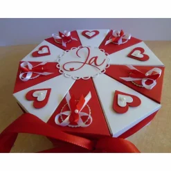 Hochzeitstorte Geldgeschenk zur Hochzeit Schachteltorte Papiertorte give Away Torte Hochzeitsgeschenk