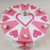 Hochzeitstorte Torte ROSA-WEISS Geldgeschenk