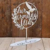 Holz Cake Topper Firmung V7