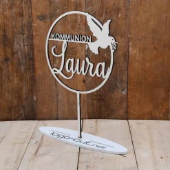 Holz Cake Topper Kommunion V11