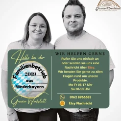 Holz Deko Schild | Hochzeitsgeschenk Personalisiert Holzschild mit Hirschen