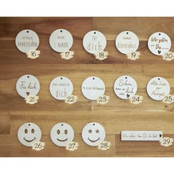 Holzanhänger mit Gravur – Geschenkidee aus Holz – Geschenkanhänger Weihnachten, Geburtstag, Hochzeit, Anhänger aus Holz
