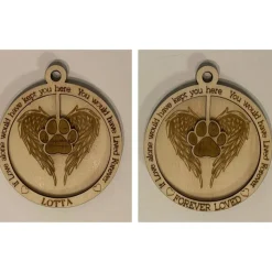 Holzanhänger zur liebevollen Erinnerung an dein Haustier