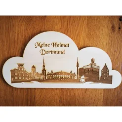 Holzbild als Traumwolke 