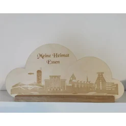 Holzbild als Traumwolke 