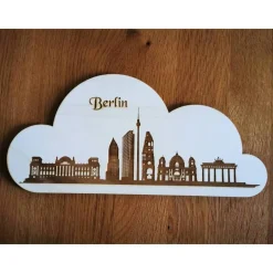 Holzbild als Traumwolke 