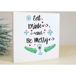 Holzbild mit Spruch | Aufsteller Wandbild | Kleines persönliches Geschenk | Wohnung Deko | Einzug, Umzug, Renovierung |