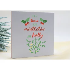 Holzbild mit Spruch | Aufsteller Wandbild | Kleines persönliches Geschenk | Wohnung Deko | Einzug, Umzug, Renovierung |