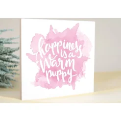 Holzbild mit Spruch | Aufsteller Wandbild | Kleines persönliches Geschenk | Wohnung Deko | Einzug, Umzug, Renovierung |