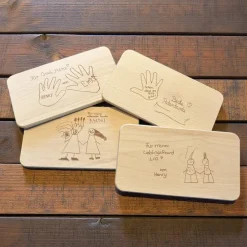 Holzbrettchen, Frühstücksbrettchen, mit Gravur