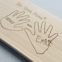 Holzbrettchen, Frühstücksbrettchen, mit Gravur
