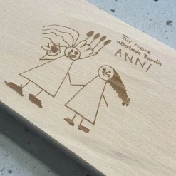 Holzbrettchen, Frühstücksbrettchen, mit Gravur