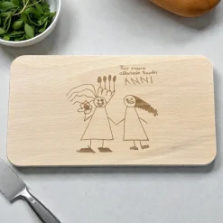 Holzbrettchen, Frühstücksbrettchen, mit Gravur