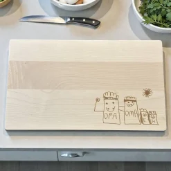 Holzbrettchen, Schneidebrettchen, mit Gravur