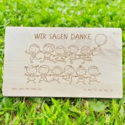 Holzbrettchen, Schneidebrettchen, mit Gravur