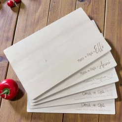 Holzbrettchen, Schneidebrettchen, mit Gravur