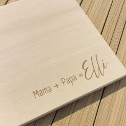 Holzbrettchen, Schneidebrettchen, mit Gravur