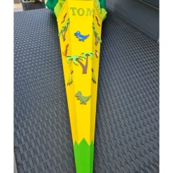 Holzdino Schultüte Zuckertüte als DIY Set oder in handarbeit hergestellt-personalisiert, individuell