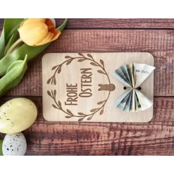 Holzgrußkarten Ostern, Geldgeschenk zu Ostern, Ostergeschenk