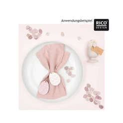 Holzhänger Osterei 3er Set rosa