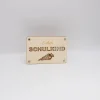 Holzkarte - Geschenkkarte -  Geldgeschenk Schulkind