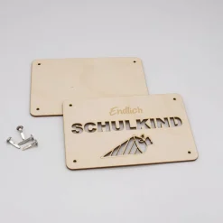 Holzkarte - Geschenkkarte -  Geldgeschenk Schulkind