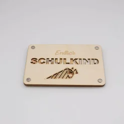 Holzkarte - Geschenkkarte -  Geldgeschenk Schulkind