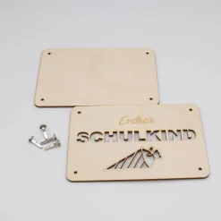 Holzkarte - Geschenkkarte -  Geldgeschenk Schulkind