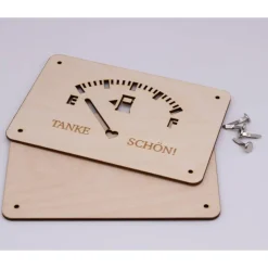 Holzkarte - Geschenkkarte Tanken - Spritgeld - Führerschein