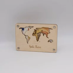 Holzkarte - Geschenkkarte -  Geldgeschenk Gute Reise