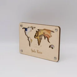 Holzkarte - Geschenkkarte -  Geldgeschenk Gute Reise