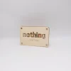 Holzkarte - Geschenkkarte -  Geldgeschenk nothing