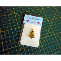 Holzknopf Tannenbaum Weihnachten 1 Stk.